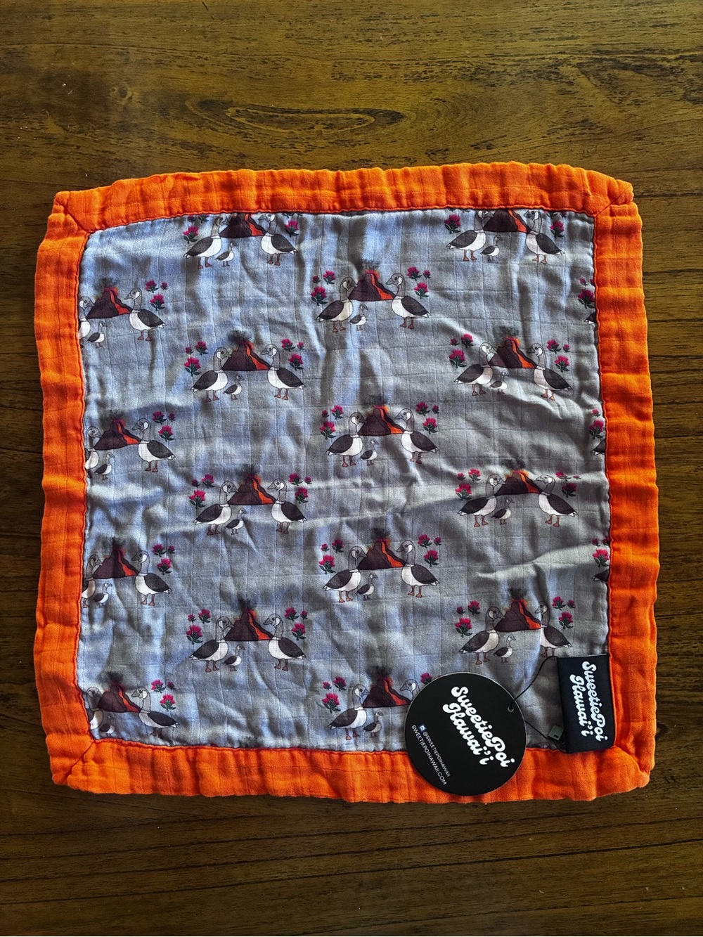 Sweetie Poi Hawai’i Bamboo cotton Nene baby, toddler Security Blanket NWT - Picture 2 of 5